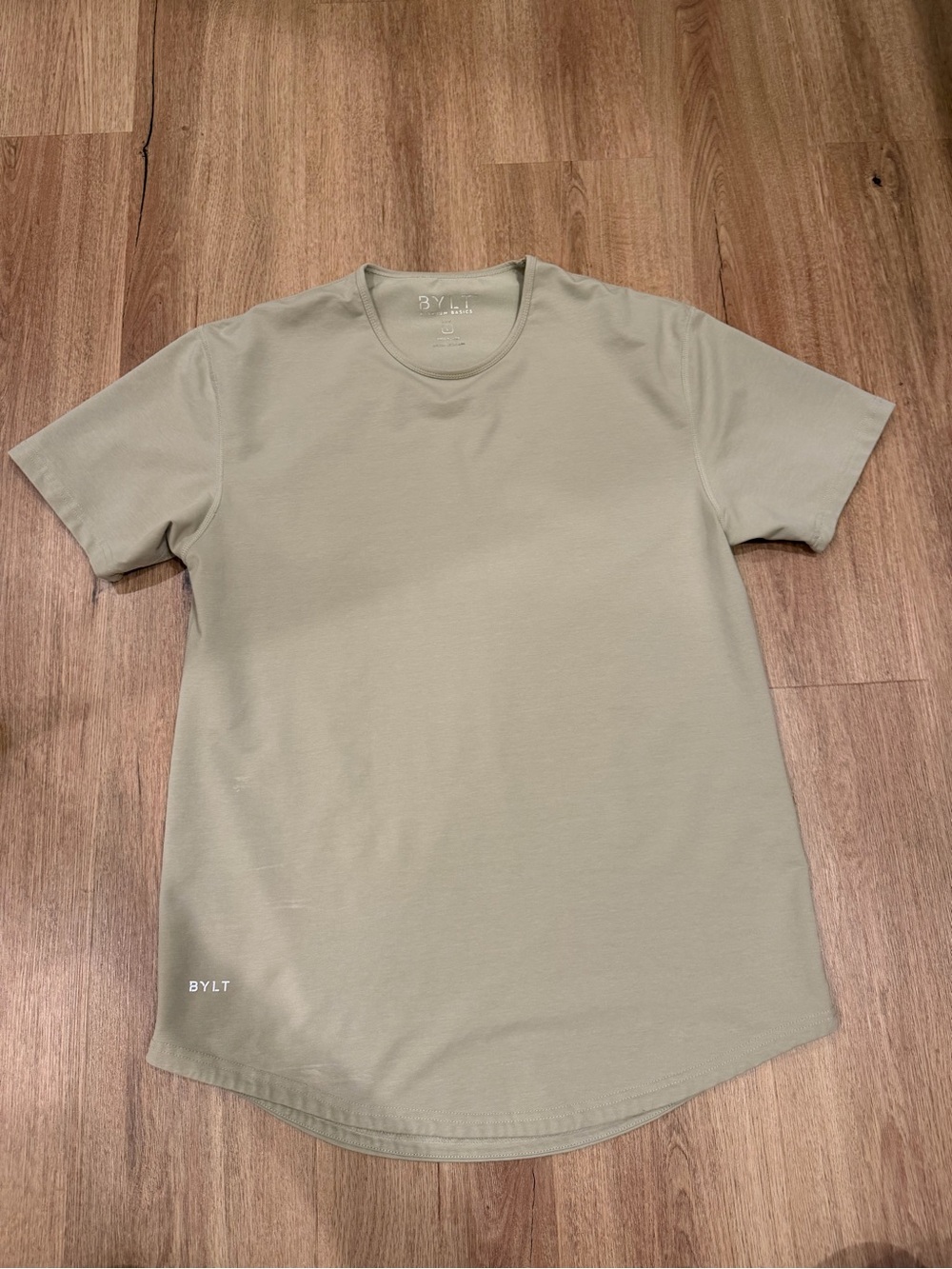 BYLT Basics Short Sleeve Crew Tee in Sage Green